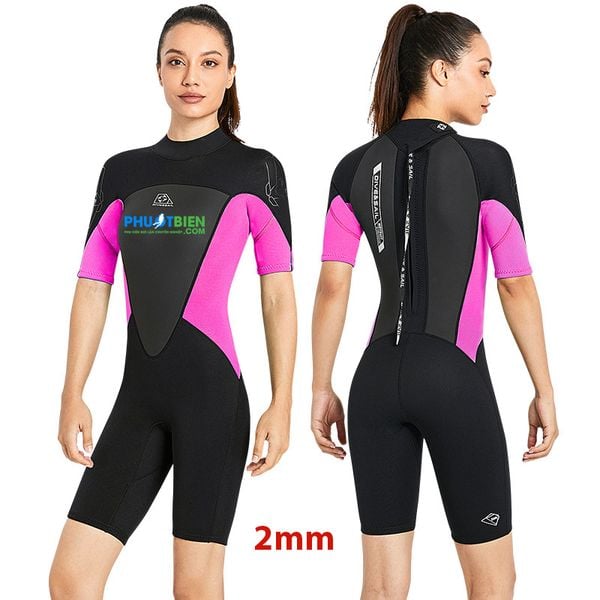 Wetsuit Bơi Lặn Giữ Nhiệt Nam & Nữ Dạng Lửng 2MM