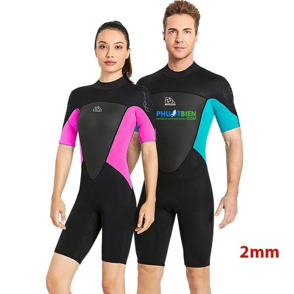 Wetsuit Bơi Lặn Giữ Nhiệt Nam & Nữ Dạng Lửng 2MM