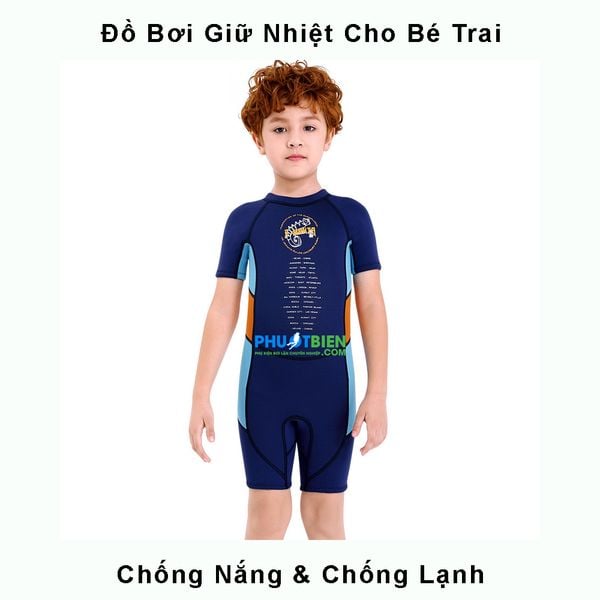 Đồ Bơi Giữ Nhiệt Cho Bé Trai Wetsuit X-Manta