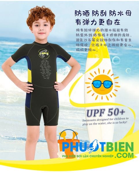 Đồ Bơi Giữ Nhiệt Cho Bé Trai Wetsuit X-Manta