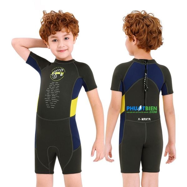 Đồ Bơi Giữ Nhiệt Cho Bé Trai Wetsuit X-Manta