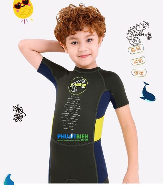 Đồ Bơi Giữ Nhiệt Cho Bé Trai Wetsuit X-Manta