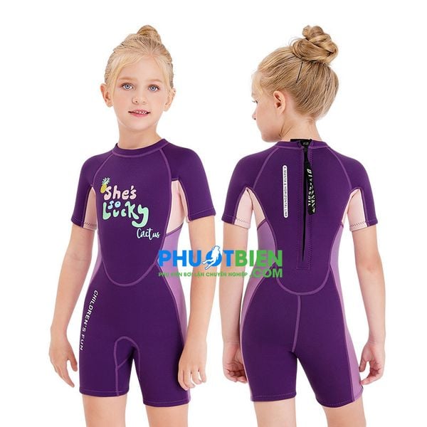 Đồ Bơi Wetsuit Chống Lạnh & Chống Thấm Cho Bé Gái