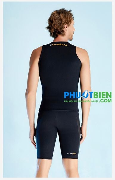 Quần Áo Wetsuit Bơi Lặn Giữ Nhiệt 2 Mảnh Áo 3 Lỗ Khoét Nách & Quần Lửng 3mm