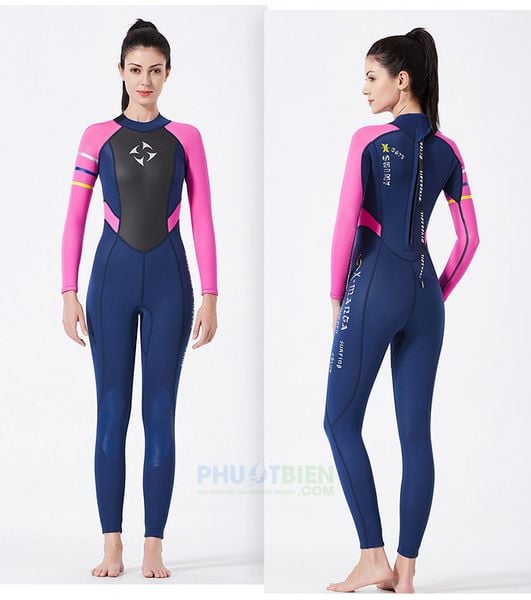 Wetsuit bơi lặn giữ nhiệt nữ 3mm