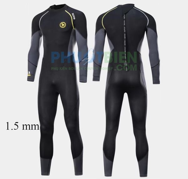 Đồ bơi nam tay dài giữ nhiệt wetsuit nam 1.5mm