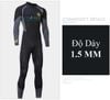 Đồ Bơi Nam Dài Tay Giữ Nhiệt Liền Thân Neoprene Wetsuit 1.5mm - AL202