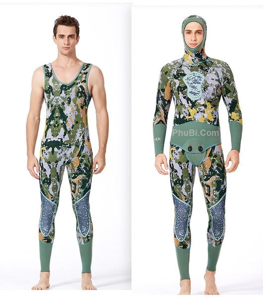 Bộ đồ lặn wetsuit 2 mảnh nam nữ 3mm