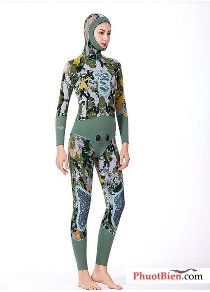 Bộ đồ quần áo lặn wetsuit 2 mảnh nam nữ 3mm
