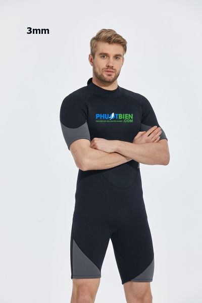 Đồ Lặn Giữ Nhiệt 1 Mảnh Dạng Lửng Scuba Diving Wetsuit 3mm