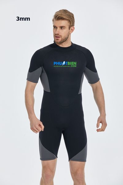 Đồ Lặn Giữ Nhiệt 1 Mảnh Dạng Lửng Scuba Diving Wetsuit 3mm