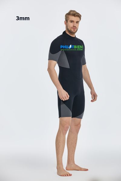 Đồ Lặn Giữ Nhiệt 1 Mảnh Dạng Lửng Scuba Diving Wetsuit 3mm