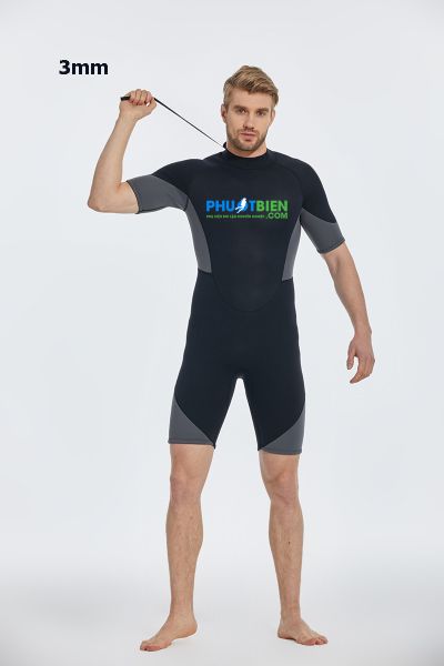 Đồ Lặn Giữ Nhiệt 1 Mảnh Dạng Lửng Scuba Diving Wetsuit 3mm