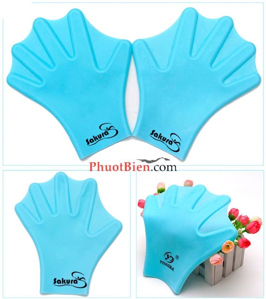 Găng tay bơi màng ếch silicone