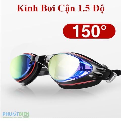  Kính Bơi Cận Chống Mờ Chống Lóa Tặng Kèm Bịt Tai & Bịt Mũi 