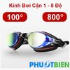 Kính Bơi Cận Chống Mờ Chống Lóa Tặng Kèm Bịt Tai & Bịt Mũi