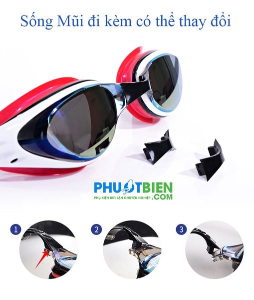 Kính bơi chống mờ chống lóa wave