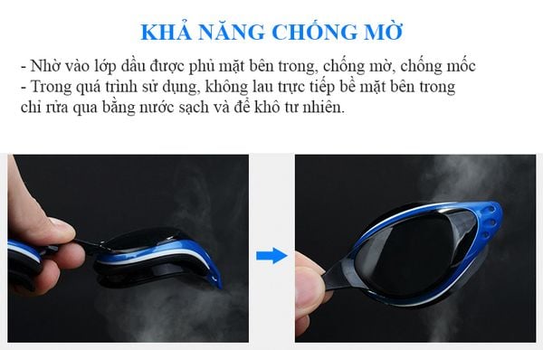 Kính bơi chống mờ chống lóa chính hãng wave