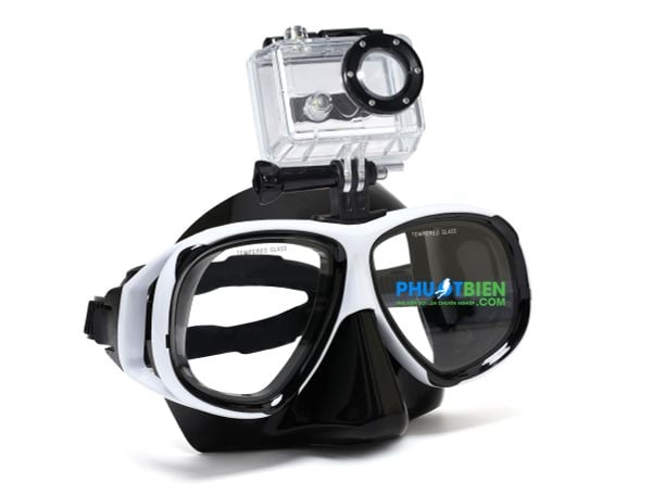 Kính lặn gắn camera diving mask