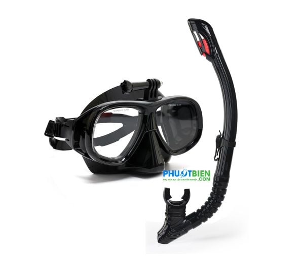 Kính lặn biển có giá gắn máy quay camera gopro