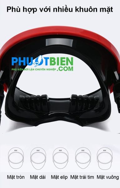 Kính lặn biển mắt tròn bầu dục elip classic diving mask