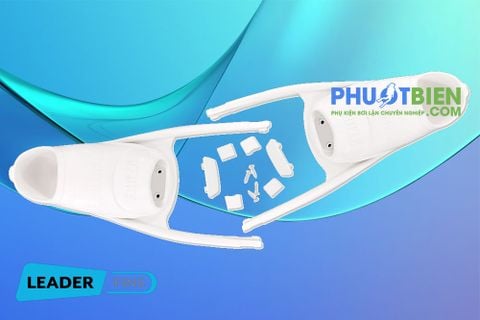  Giầy Gót Lắp Chân Nhái Freedive - FORZA WHITE FOOT POCKETS WITH ASSEMBLY SET 