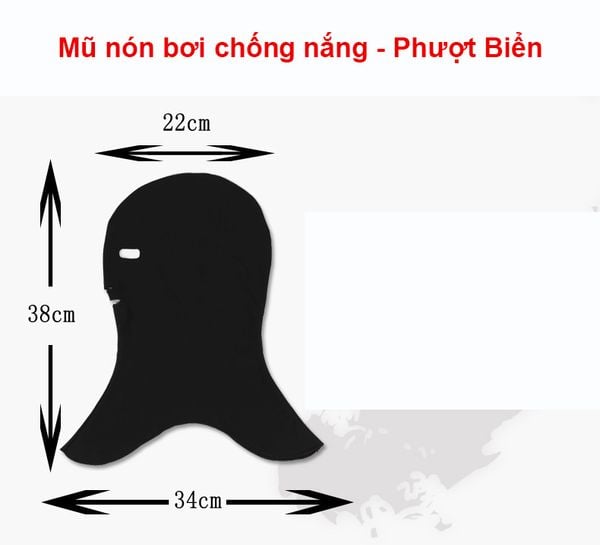 Mũ Nón Bơi Vải Chống Nắng Toàn Phần