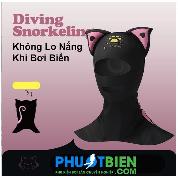 Mũ Nón Bơi Lặn Vải Hóa Trang Chống Nắng Toàn Phần