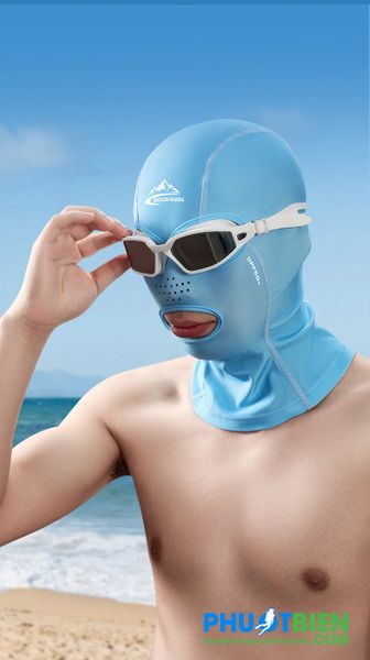 Mũ nón bơi vải chống nắng toàn phần