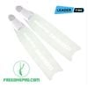Chân Nhái Sợi Thủy Tinh Xuyên Sáng Transparent Freediving Leaderfins Logo Màu Trắng ICE BI-FINS