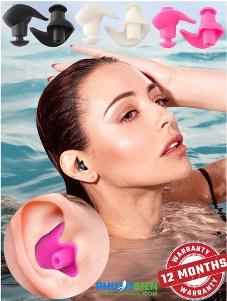 Nút bịt tai chống nước Swimming Professional Silicone Swim Earplugs