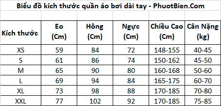 Đồ Bơi Nữ Tay Dài Liền Thân Chống Nắng