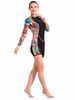 Đồ Bơi Nữ Tay Dài Quần Lửng - QA014 Cho Người 38 - 45 kg - Size XS