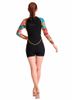 Đồ Bơi Nữ Tay Dài Quần Lửng - QA014 Cho Người 38 - 45 kg - Size XS