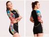Đồ Bơi Nữ Tay Dài Quần Lửng - QA014 Cho Người 38 - 45 kg - Size XS