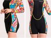 Đồ Bơi Nữ Tay Dài Quần Lửng - QA014 Cho Người 38 - 45 kg - Size XS