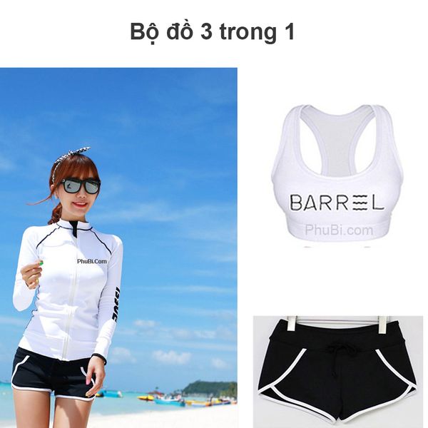 Đồ đôi đi biển dài tay chống nắng Barrel