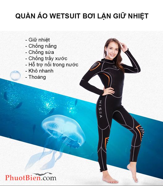 Quần áo lặn wetsuit nữ