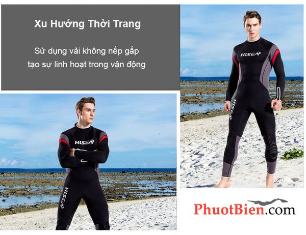 Quần áo người nhái chuyên nghiệp Wetsuit Hisea