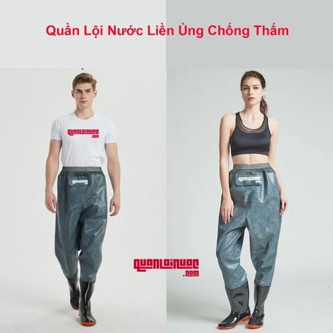  Quần Câu Cá Lội Nước Liền Ủng Chống Thấm - QLN07 