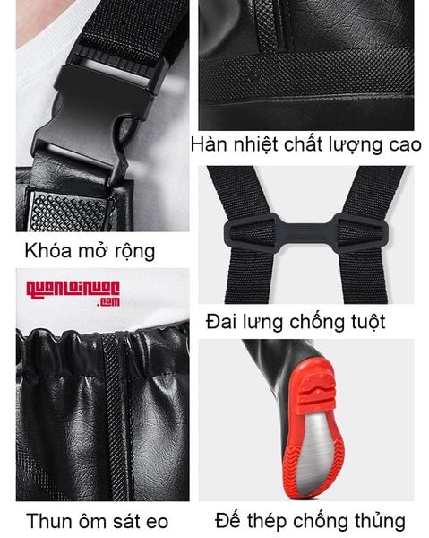Quần yếm lội nước đế thép chỗng xuyên thủng QLN-856-2