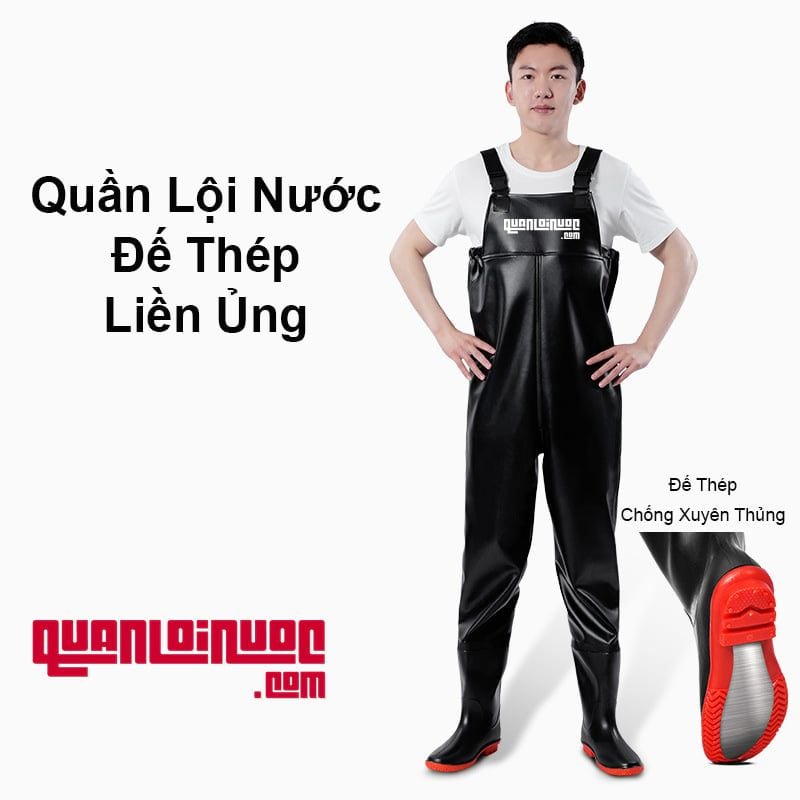 Quần Yếm Lội Nước Đế Thép Chống Xuyên Thủng - QLN856-2