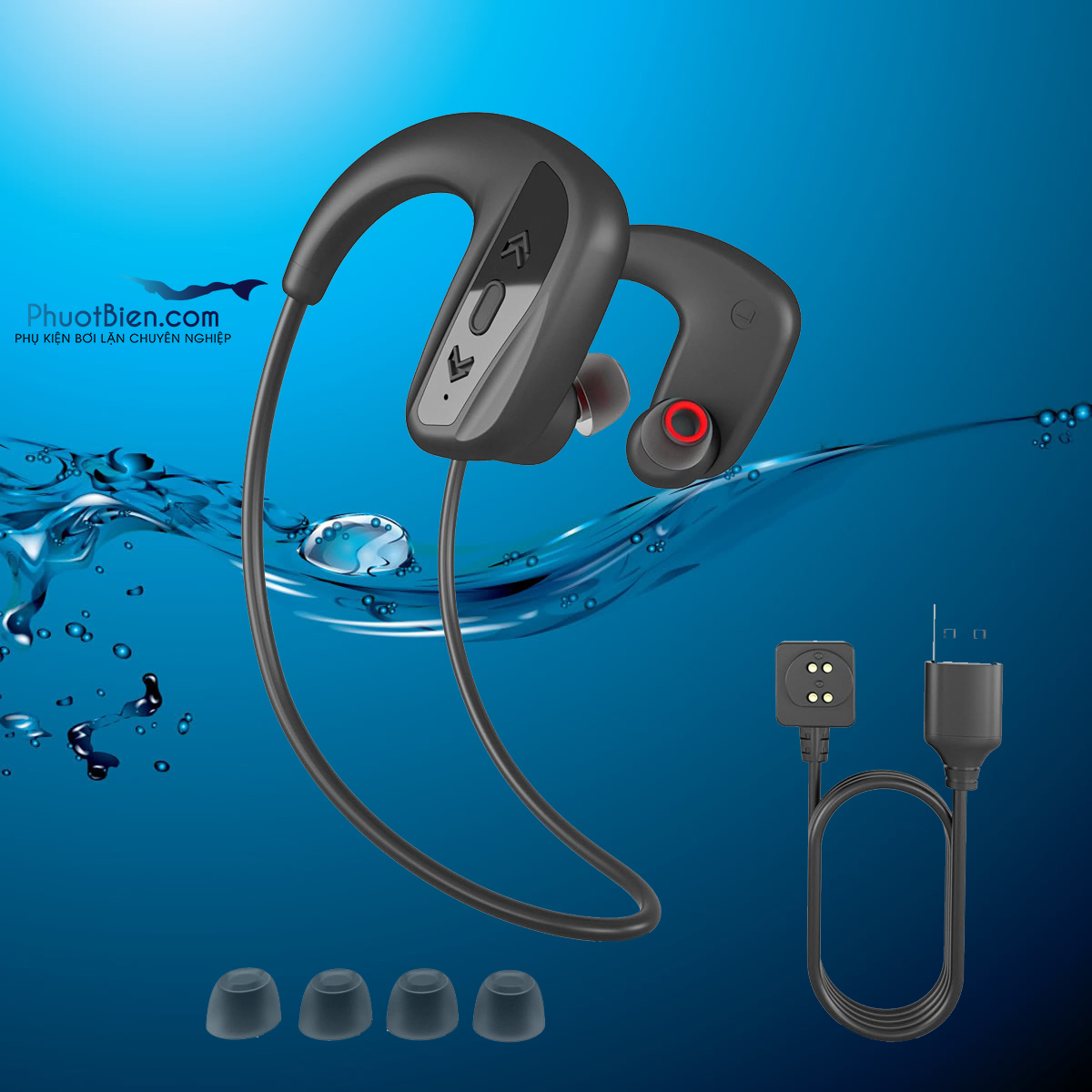 Tai Nghe Dưới Nước Bluetooth Không Dây SAKURA Waterproof Headphone