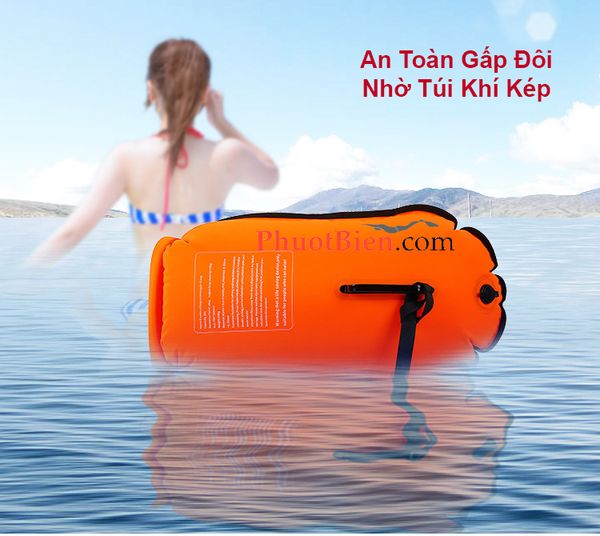 Túi đựng đồ bơi chống thấm nước kiêm phao bơi cứu sinh sông hồ biển MARJAQE 809