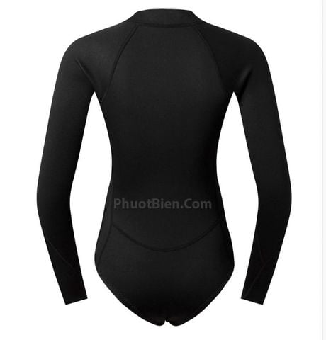  Wetsuit Bikini Bơi Lặn Giữ Nhiệt Nữ 2mm Màu Đen - ALN07 