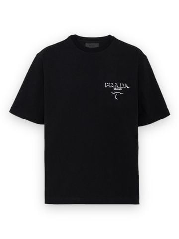 Phông Prada Logo Embossed - Black