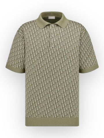 Polo DO Oblique Jacquard - Khaki