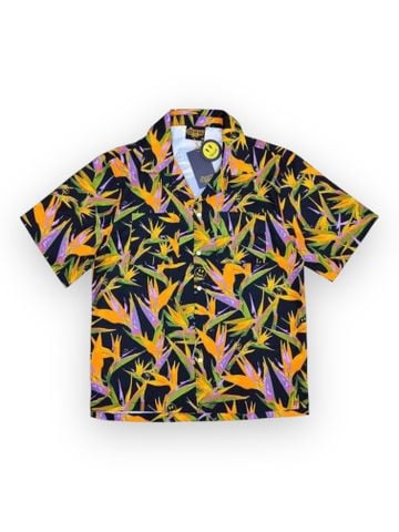 SM Drew Rayon Camp SS - Black Birds Of Paradise