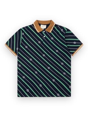 Polo GC GG Diag Stripe - Navy