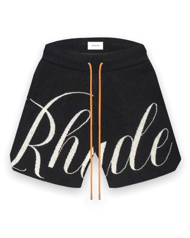 QS Rhude len Big Logo - Đen